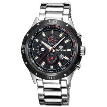Men luxury new alloy large dial chronograph wrist watch men